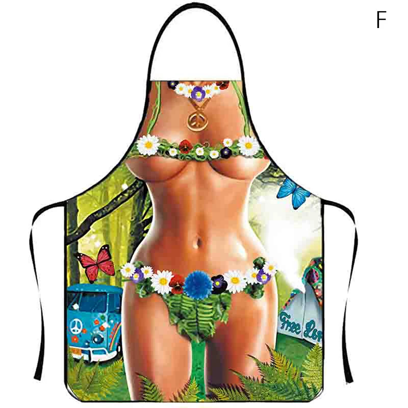 1PC Aprons Sexy Funny Kitchen For Women Man BBQ Cleaning Cooking Apron Stain-proof Apron Barbecue Apron סינרים uniforme dechef