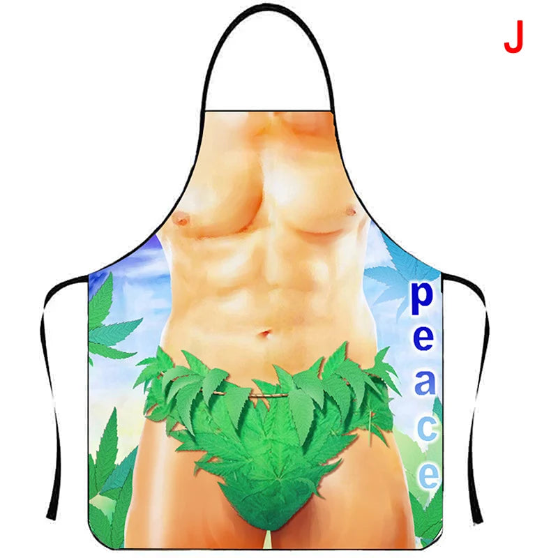 1PC Aprons Sexy Funny Kitchen For Women Man BBQ Cleaning Cooking Apron Stain-proof Apron Barbecue Apron סינרים uniforme dechef