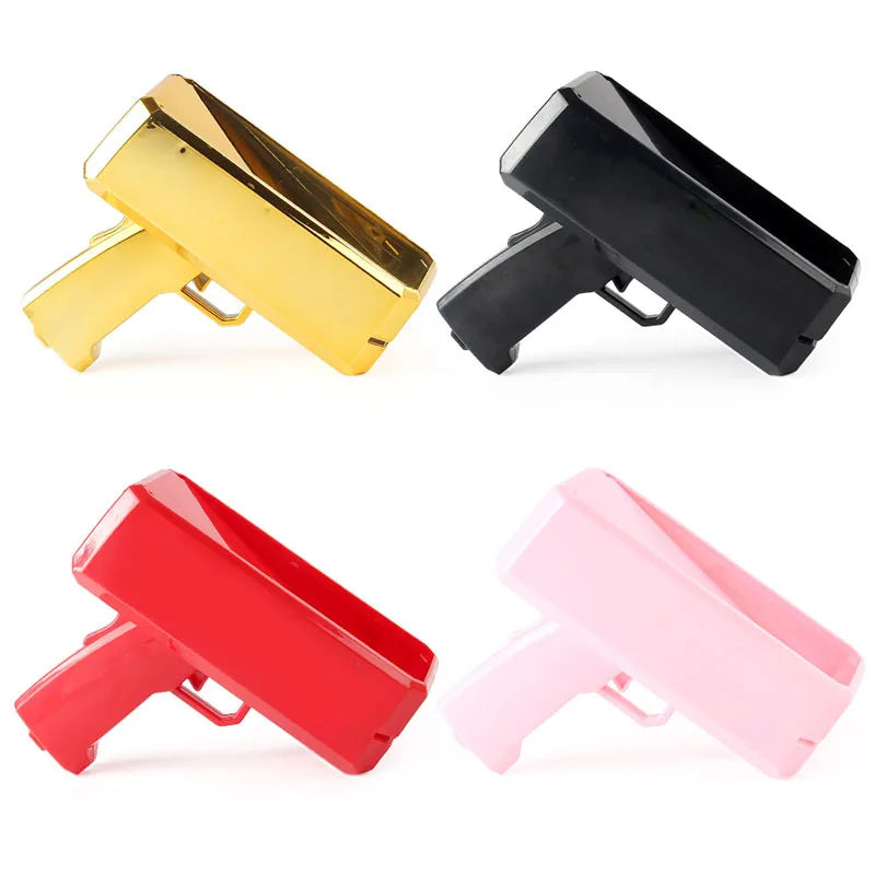 Spray Money Gun Toy Handheld Cash Shooter for Wedding Birthday Game Movies Bachelor Props Party Celebration Toys for Adults
