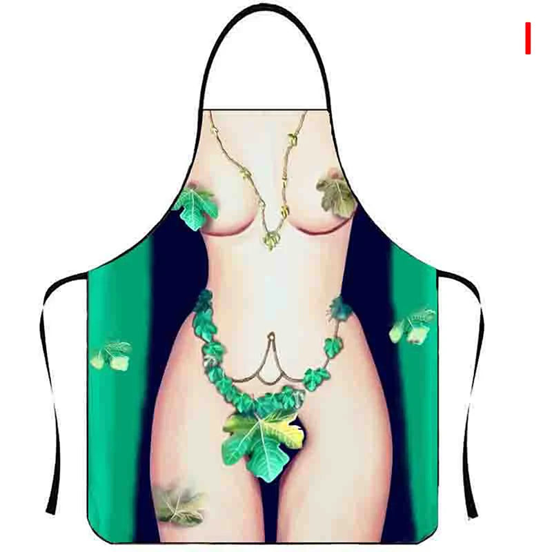 1PC Aprons Sexy Funny Kitchen For Women Man BBQ Cleaning Cooking Apron Stain-proof Apron Barbecue Apron סינרים uniforme dechef