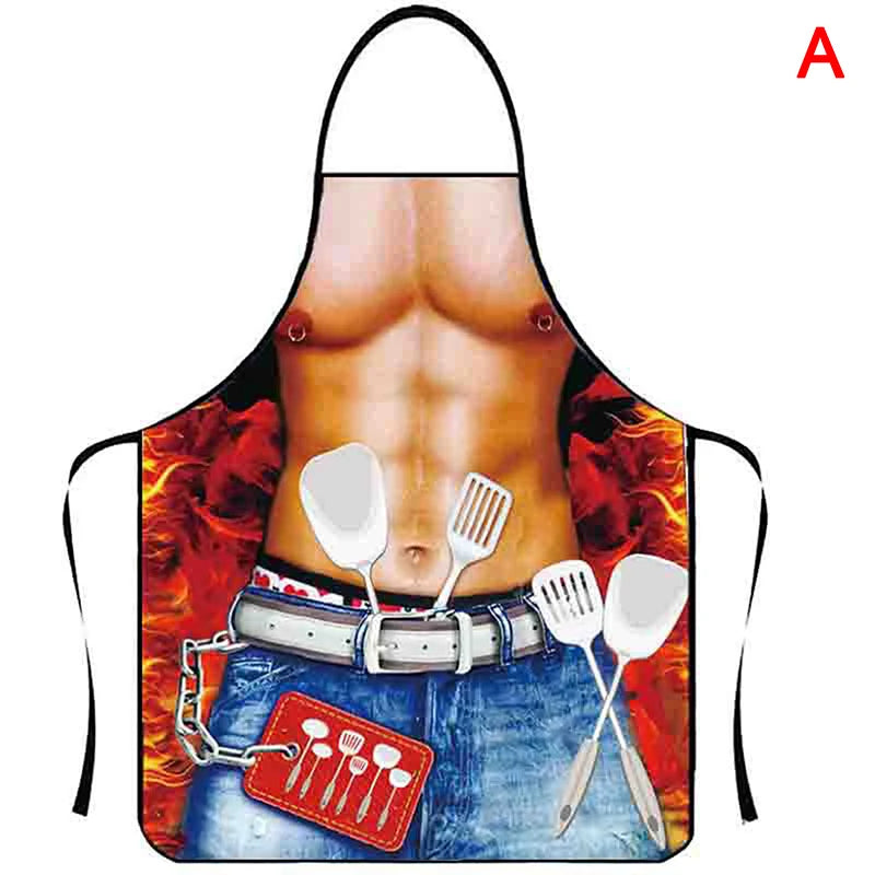1PC Aprons Sexy Funny Kitchen For Women Man BBQ Cleaning Cooking Apron Stain-proof Apron Barbecue Apron סינרים uniforme dechef