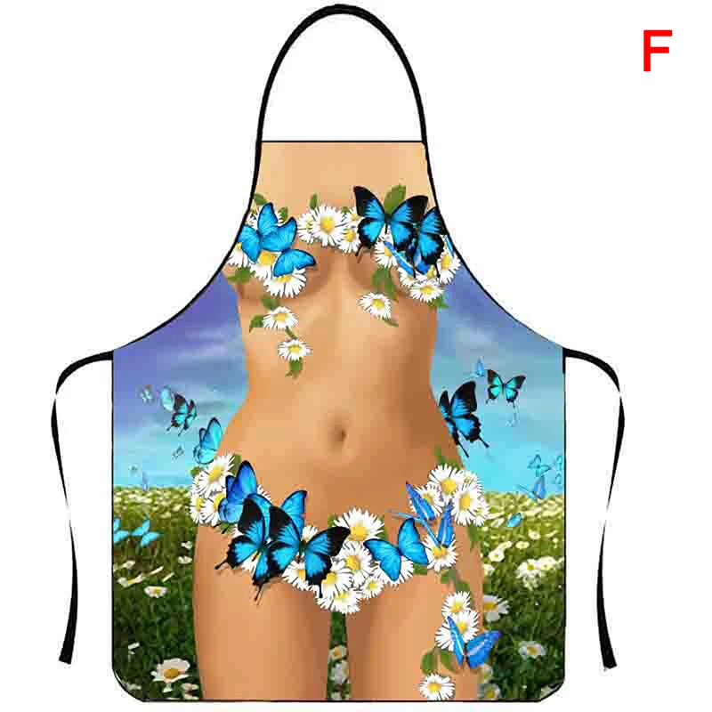 1PC Aprons Sexy Funny Kitchen For Women Man BBQ Cleaning Cooking Apron Stain-proof Apron Barbecue Apron סינרים uniforme dechef