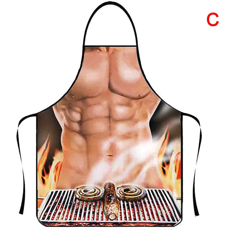 1PC Aprons Sexy Funny Kitchen For Women Man BBQ Cleaning Cooking Apron Stain-proof Apron Barbecue Apron סינרים uniforme dechef