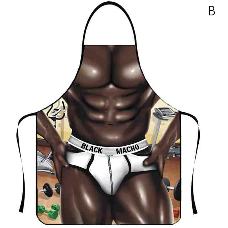 1PC Aprons Sexy Funny Kitchen For Women Man BBQ Cleaning Cooking Apron Stain-proof Apron Barbecue Apron סינרים uniforme dechef