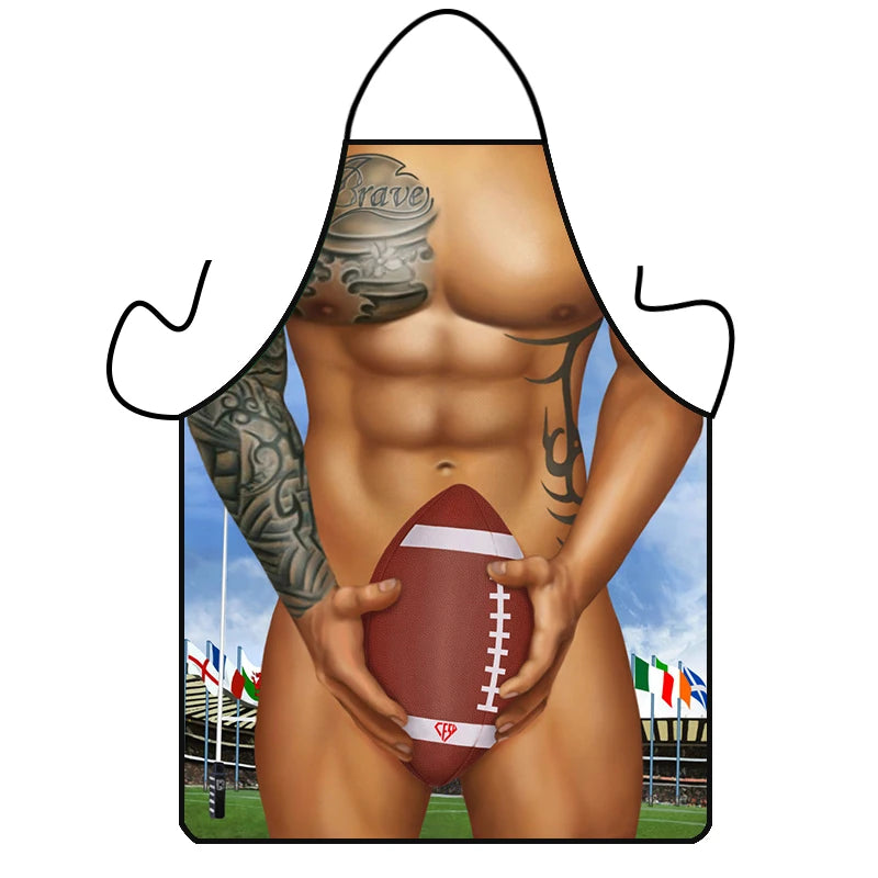 Funny Grilling Apron for Men BBQ Kitchen Cooking Pottery Apron Men's Dress Apron for Cooking Baking - Durable Grilling Aprons