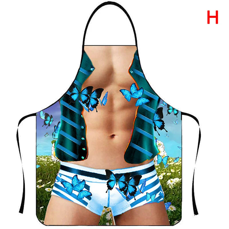 1PC Aprons Sexy Funny Kitchen For Women Man BBQ Cleaning Cooking Apron Stain-proof Apron Barbecue Apron סינרים uniforme dechef