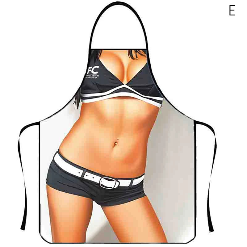 1PC Aprons Sexy Funny Kitchen For Women Man BBQ Cleaning Cooking Apron Stain-proof Apron Barbecue Apron סינרים uniforme dechef