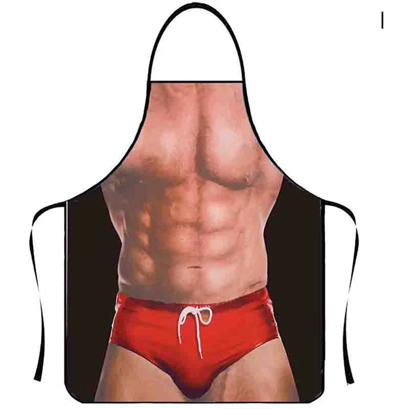 1PC Aprons Sexy Funny Kitchen For Women Man BBQ Cleaning Cooking Apron Stain-proof Apron Barbecue Apron סינרים uniforme dechef